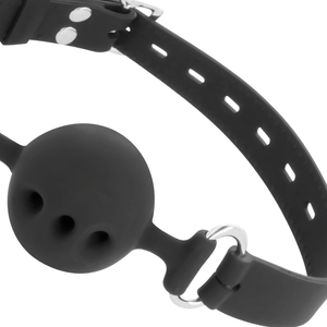 DARKNESS BTON EN SILICONE RESPIRANT NOIR