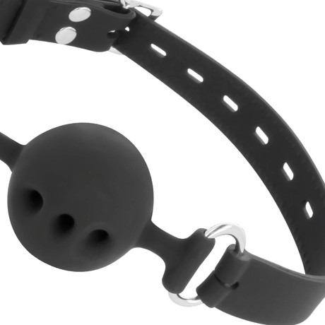 DARKNESS BTON EN SILICONE RESPIRANT NOIR
