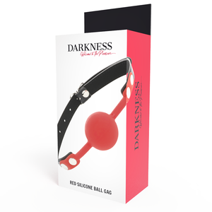 DARKNESS BAILLON EN SILICONE ROUGE