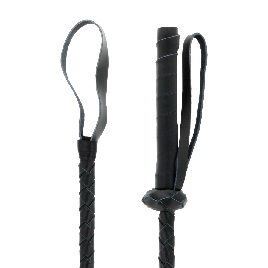 DARKNESS FOUET BDSM FETICHISTE EN CUIR 60CM