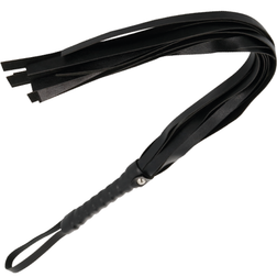 Flogger lanières larges 45 cm noir