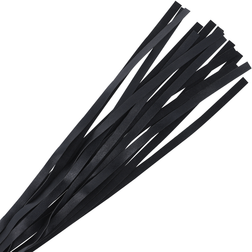 Flogger lanières larges 45 cm noir — vue 3
