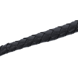 Fouet long tressé de 210 cm noir à mèches plates — vue 4