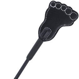 Cravache fétiche pied et mini-fouet 2-en-1 noir — vue 3