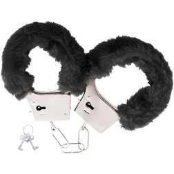 Menottes métal peluche noire — Black Furry