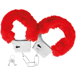 Menottes métal peluche rouge — Red Furry