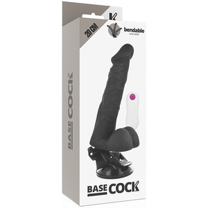 Biegsamer vibrierender Dildo 20 cm mit Kabelbedienung