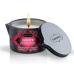 Gel lubrifiant Bougie de massage fraise 170 g intime
