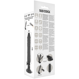 2-in-1 Vibrating Dildo and Penis Extender 20 cm — Wired Remote