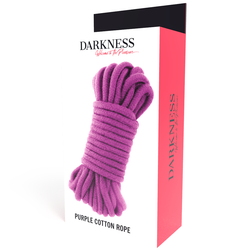 Accessoire modèle Darkness Bondage en Coton violet pour le plaisir intime.