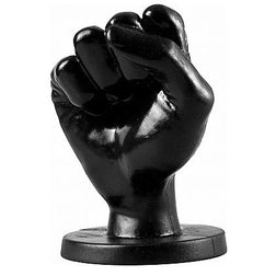 Plug fisting poing fermé noir 14 cm - vue de profil