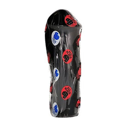 Gode épais courbé noir veiné 20 cm — emballage