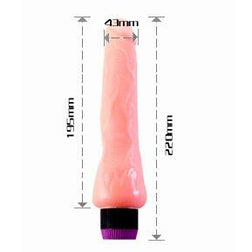 Gode vibrant réaliste Burning Penis 19,5 cm