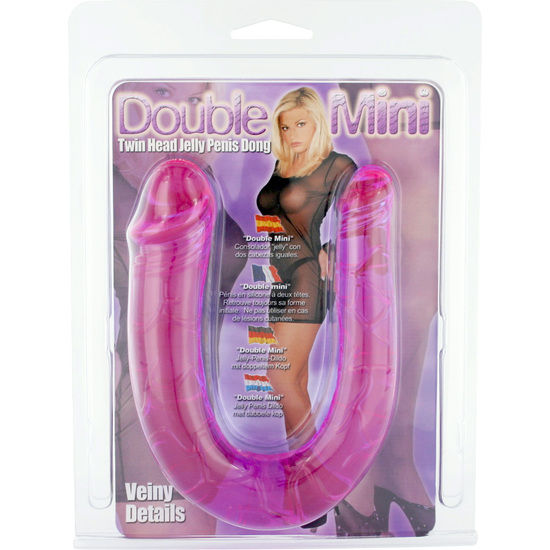 SEVEN CREATIONS PENIS AVEC DEUX TETES DE GELEE FLEXIBLES
