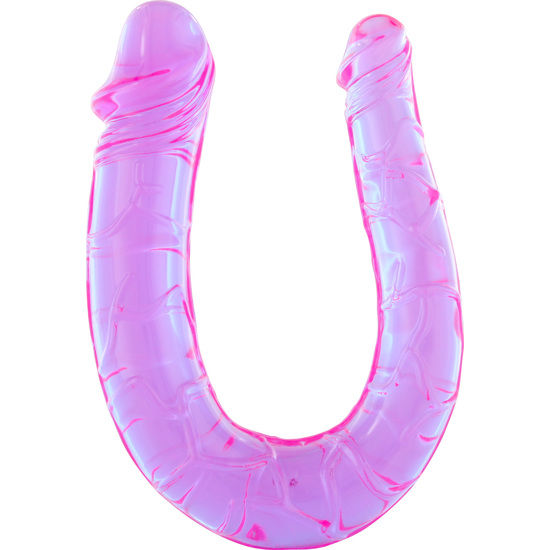 SEVEN CREATIONS PENIS AVEC DEUX TETES DE GELEE FLEXIBLES