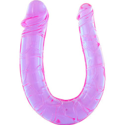 SEVEN CREATIONS PENIS AVEC DEUX TETES DE GELEE FLEXIBLES