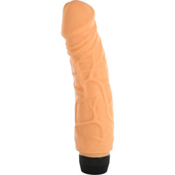 Gode vibrant Réaliste toucher peau 19 cm - vue produit principale