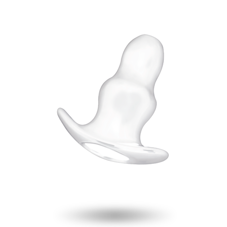 Plug anal creux transparent pour débutant