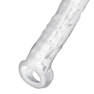 Gaine pénienne extensible +2,5 cm transparente — gros plan