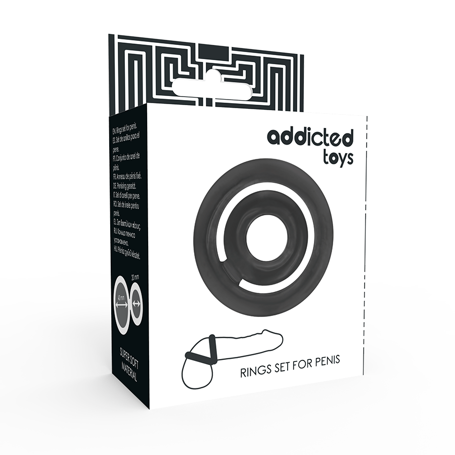 ADDICTED TOYS POTENZ C RING PENIS NOIR