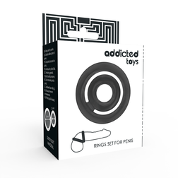 ADDICTED TOYS POTENZ C RING PENIS NOIR