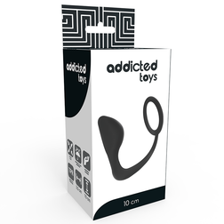 ADDICTED TOYS PLUG ANAL AVEC ANNEAU PENIS NOIR