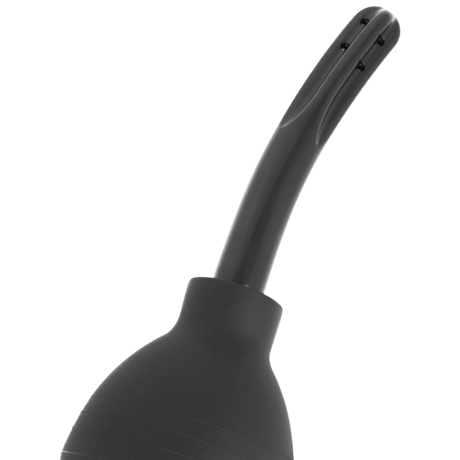 Poire de lavement anal silicone noir — vue détaillée