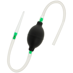 Douche anale noire Addicted Toys Travel Cleaner 3 avec poire, tuyau de 70 cm et embout effilé — vue 2