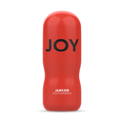 Masturbateur bouche Puissance Bouche vu de face, coque rouge Jamyjob
