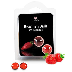 SECRETPLAY 2 BOULES BRESILIENNES FRAISE