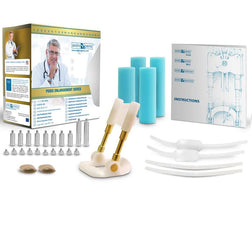 Extenseur pénien Andropenis Gold avec finition dorée.