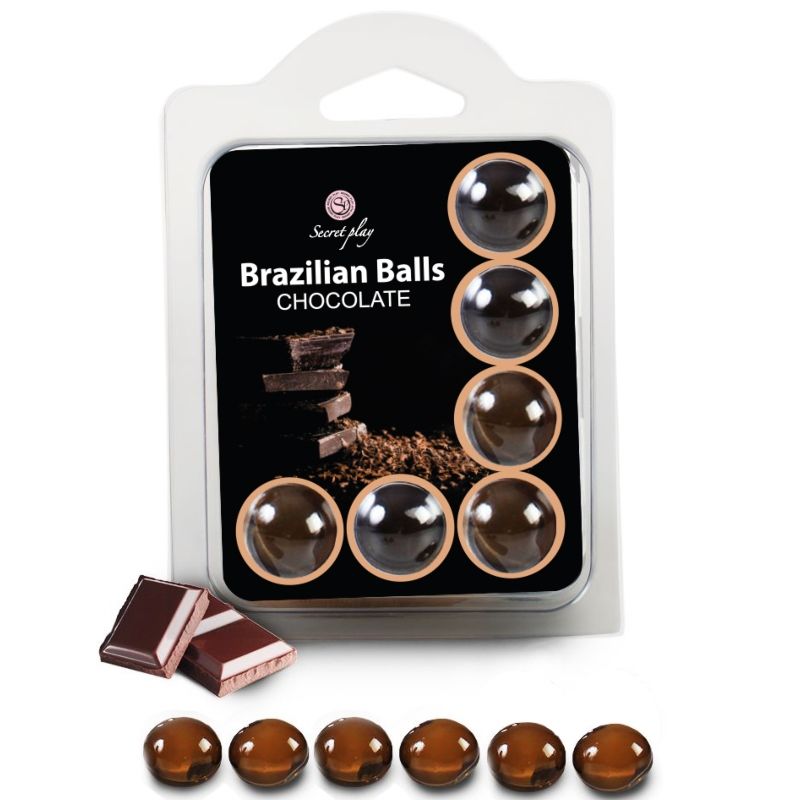 SECRETPLAY SET 6 BOULES BRESILIENNES CHOCOLAT