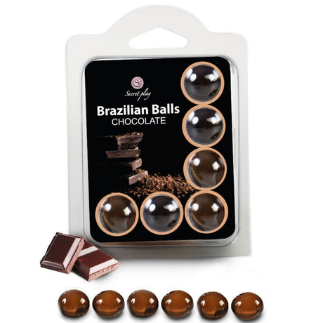 SECRETPLAY SET 6 BOULES BRESILIENNES CHOCOLAT