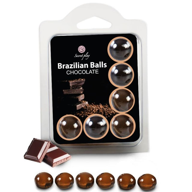 SECRETPLAY SET 6 BOULES BRESILIENNES CHOCOLAT