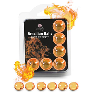 SECRETPLAY SET 6 BALLES BRESILIENNES EFFET CHALEUR