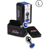 Plug bijou aluminium strass bleue 9,5 cm taille L — Plug & Play · Secretplay Toys · Plugs bijoux