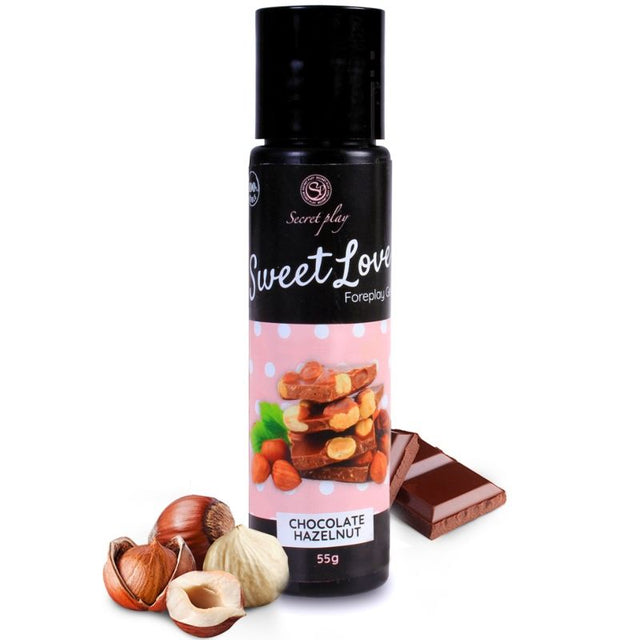 Gel-sucette chocolat noisette pour fellation — Sweet Love 60 ml · Secretplay Cosmetic · Lubrifiants aromatisés