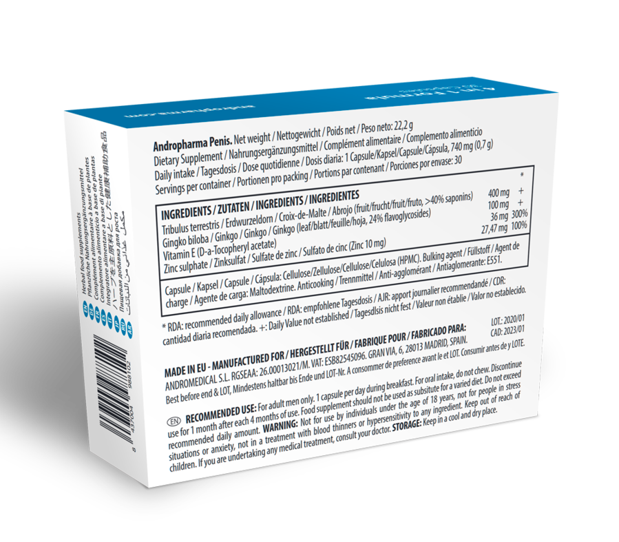 ANDROPHARMA PENIS SUPPLEMENT D AGRANDISSEMENT DU PENIS