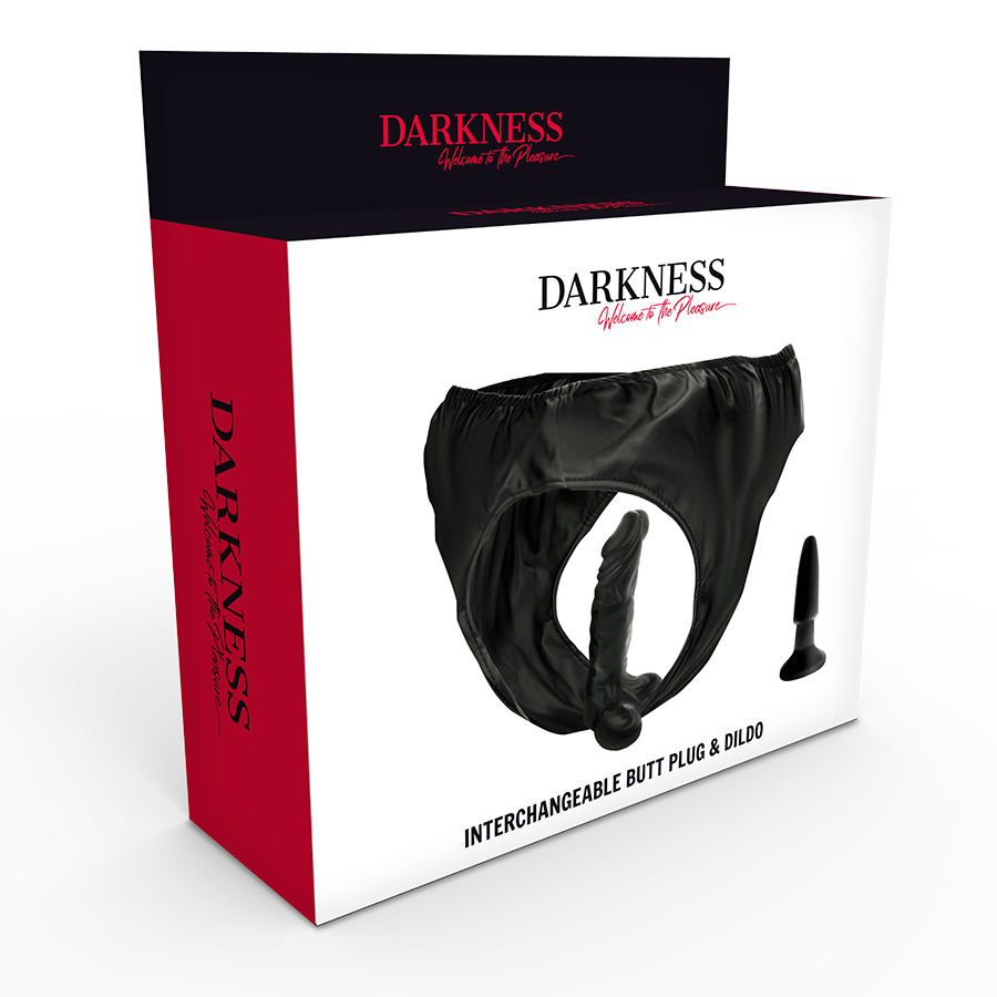 DARKNESS CULOTTE AVEC PLUG ET GODE INTERCHANGEABLE