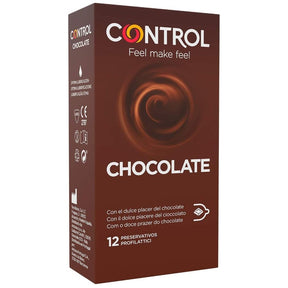 Préservatifs arôme chocolat × 12 — Adapta Chocolate · Control Condoms · Préservatifs Aromatisés