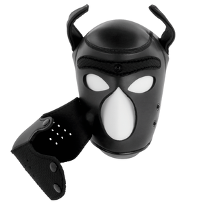 DARKNESS MASQUE POUR CHIEN EN NEOPRENE AVEC MUSEAU AMOVIBLE L