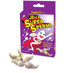 Bonbons pénis de la marque Spencer & Fletwood modèle Jelly Super Sperms pour le plaisir intime.