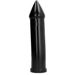 Gode noir forme obus ventouse 24 cm — vue de profil