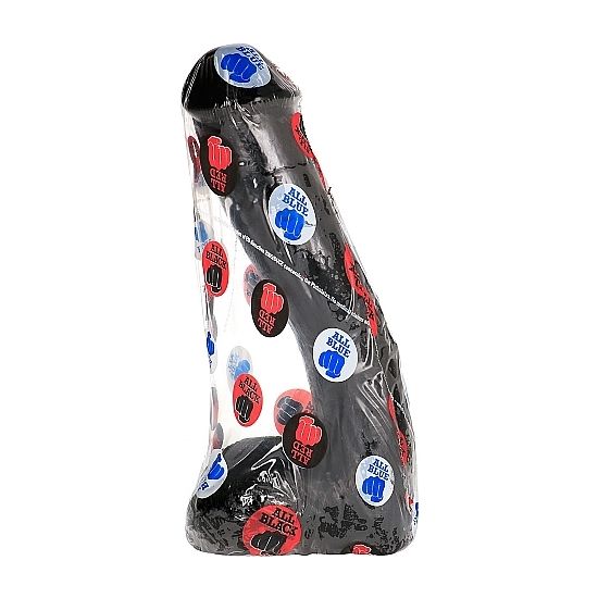 Gode réaliste noir XXL 23 cm diamètre 5 cm — emballage