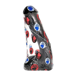 Gode réaliste noir XXL 23 cm diamètre 5 cm — emballage