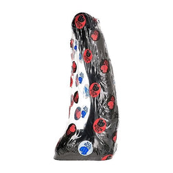 Gode XL courbé veiné 29 cm avec testicules — emballage