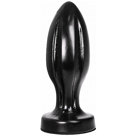 Plug All Black rainuré 21 cm — vue de profil
