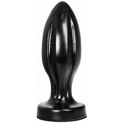 Plug All Black rainuré 21 cm — vue de profil