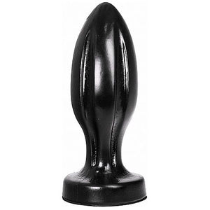Plug All Black rainuré 21 cm — vue de profil