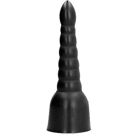 Gode conique XXL à paliers 34 cm — vue de profil